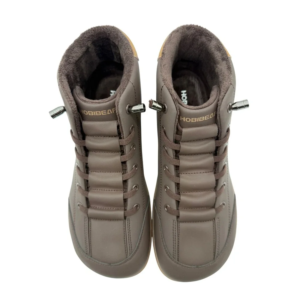 Hobibear Barefoot Boots Men 42 Brown Excellent Faux Fur Minimalist WS54557122